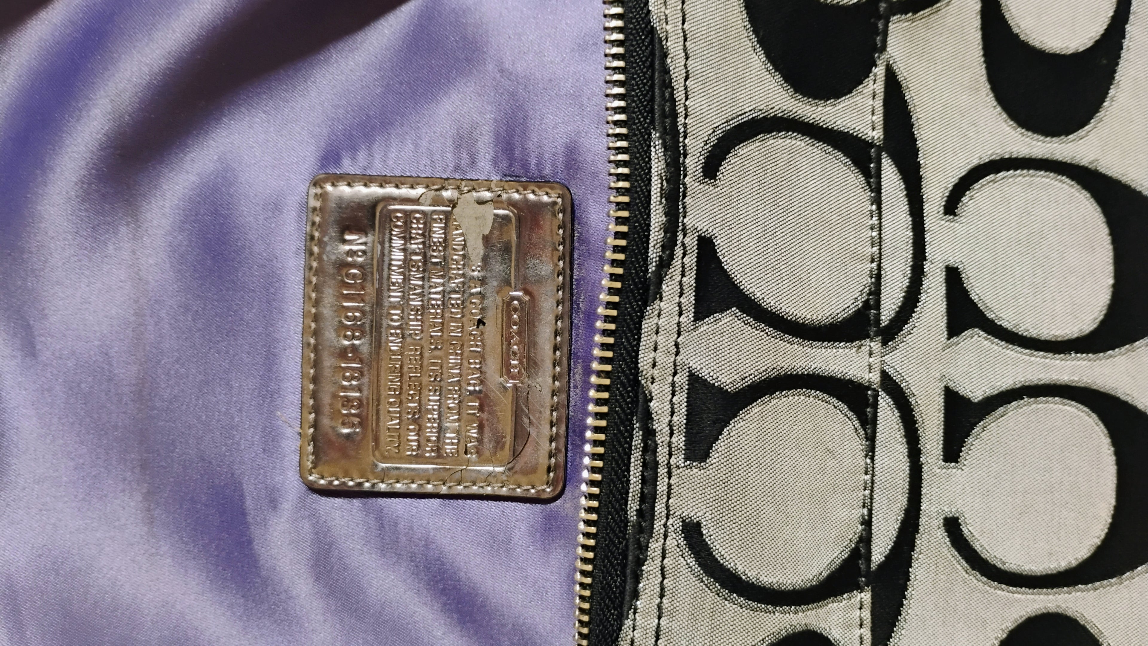COACH BLACK HIPPIE BAG